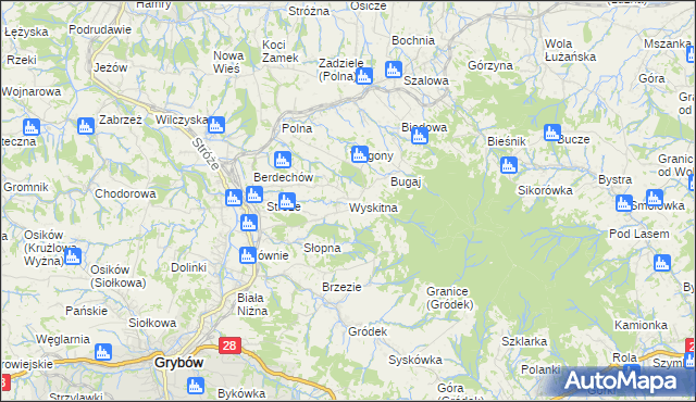 mapa Wyskitna, Wyskitna na mapie Targeo