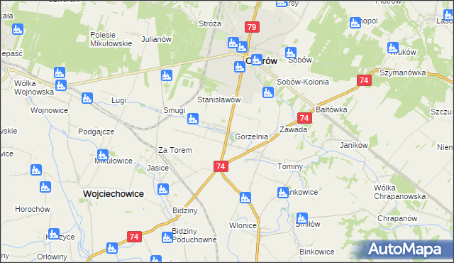 mapa Wyszmontów, Wyszmontów na mapie Targeo