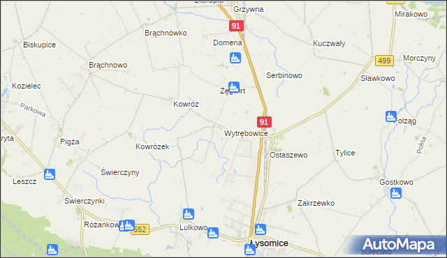 mapa Wytrębowice, Wytrębowice na mapie Targeo