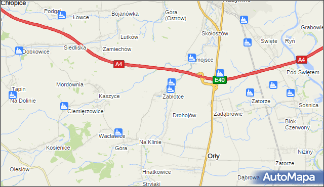 mapa Zabłotce gmina Radymno, Zabłotce gmina Radymno na mapie Targeo