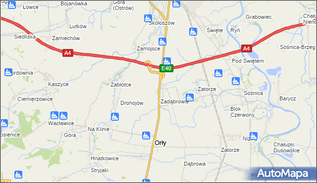 mapa Zadąbrowie gmina Radymno, Zadąbrowie gmina Radymno na mapie Targeo