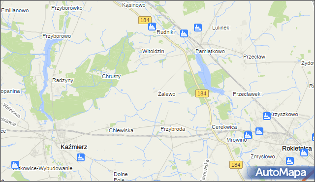mapa Żalewo, Żalewo na mapie Targeo