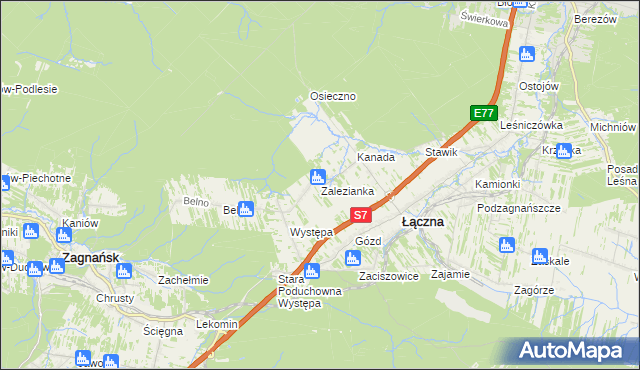 mapa Zalezianka, Zalezianka na mapie Targeo