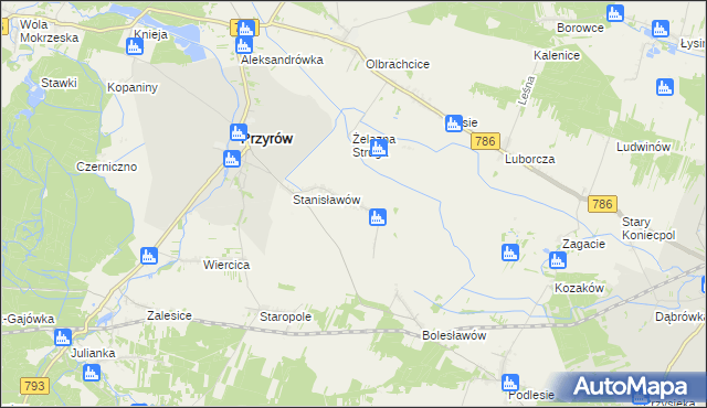 mapa Zarębice, Zarębice na mapie Targeo