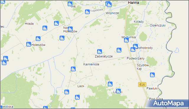 mapa Zaświatycze, Zaświatycze na mapie Targeo