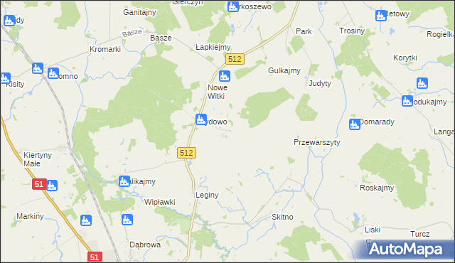 mapa Zawiersze, Zawiersze na mapie Targeo
