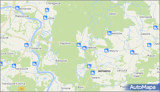 mapa Zdziesławice, Zdziesławice na mapie Targeo
