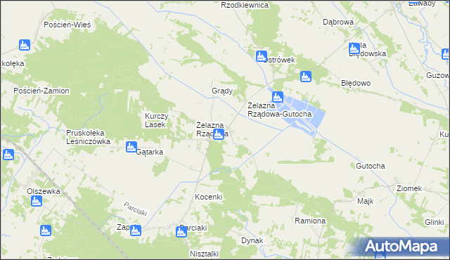 mapa Żelazna Prywatna, Żelazna Prywatna na mapie Targeo