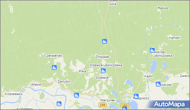 mapa Żmijowiec, Żmijowiec na mapie Targeo