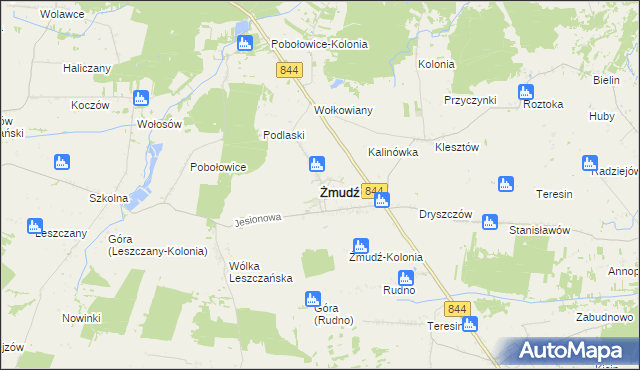 mapa Żmudź, Żmudź na mapie Targeo