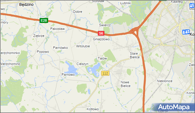 mapa Tatów, Tatów na mapie Targeo