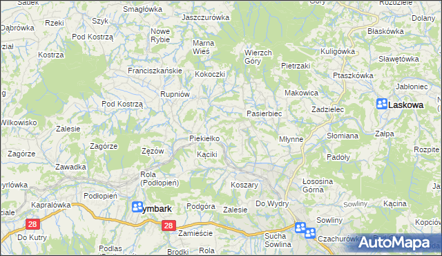mapa Bałażówka, Bałażówka na mapie Targeo