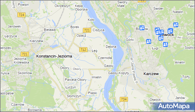 mapa Czernidła, Czernidła na mapie Targeo