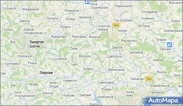 mapa Gorzków gmina Wieliczka, Gorzków gmina Wieliczka na mapie Targeo