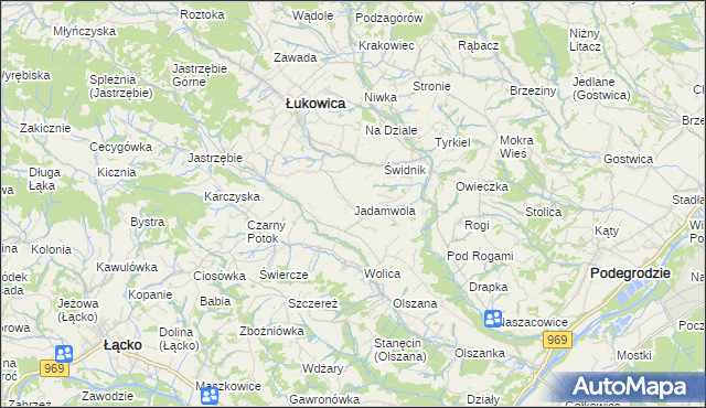 mapa Jadamwola, Jadamwola na mapie Targeo