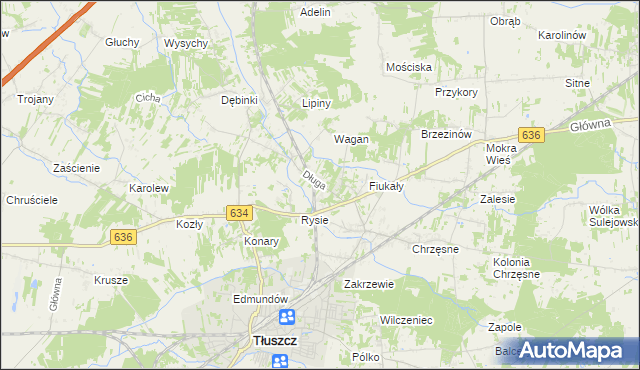 mapa Jarzębia Łąka, Jarzębia Łąka na mapie Targeo