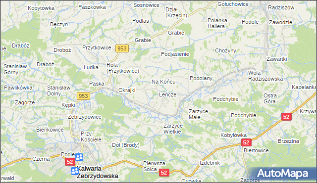 mapa Leńcze, Leńcze na mapie Targeo