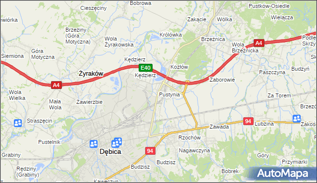 mapa Pustynia, Pustynia na mapie Targeo