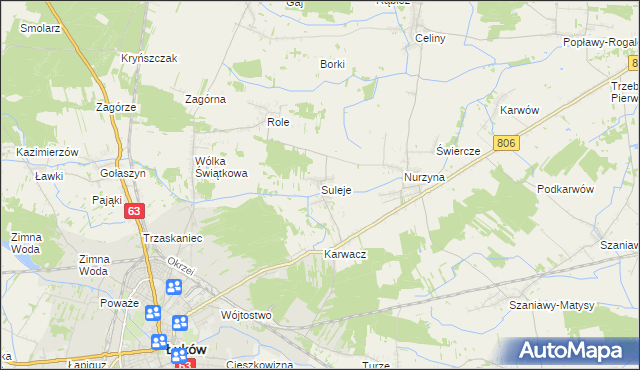 mapa Suleje, Suleje na mapie Targeo