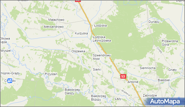 mapa Szwendrowy Most, Szwendrowy Most na mapie Targeo