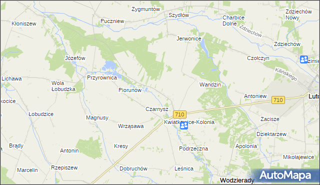 mapa Wola Czarnyska, Wola Czarnyska na mapie Targeo