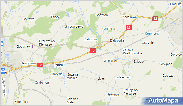 mapa Godurowo, Godurowo na mapie Targeo