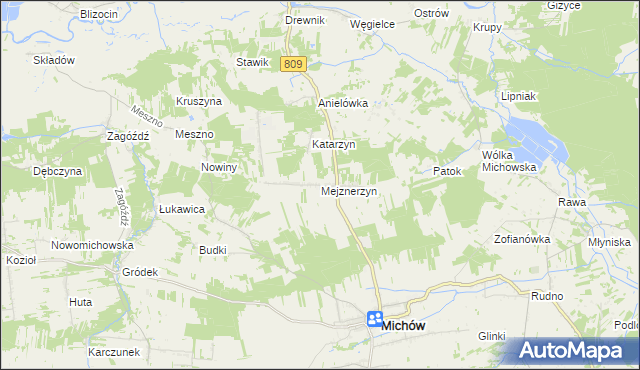 mapa Mejznerzyn, Mejznerzyn na mapie Targeo