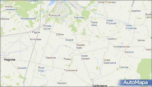 mapa Szwejki Małe, Szwejki Małe na mapie Targeo