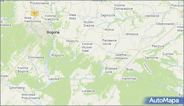 mapa Wagnerówka, Wagnerówka na mapie Targeo