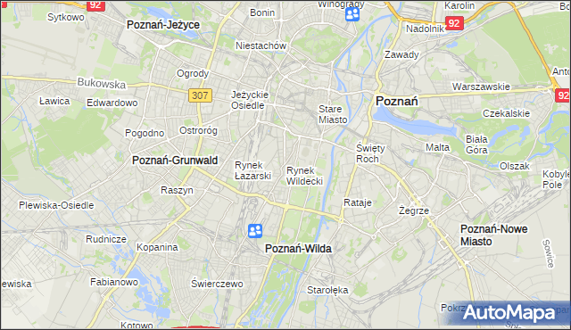 mapa Rynek Wildecki, Rynek Wildecki na mapie Targeo