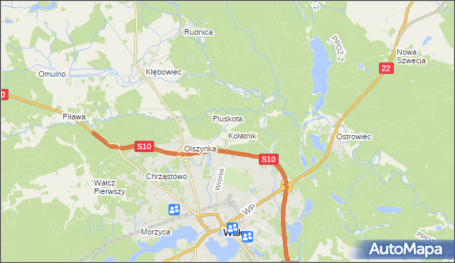 mapa Kołatnik, Kołatnik na mapie Targeo