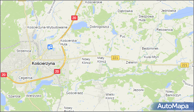 mapa Mały Klincz, Mały Klincz na mapie Targeo