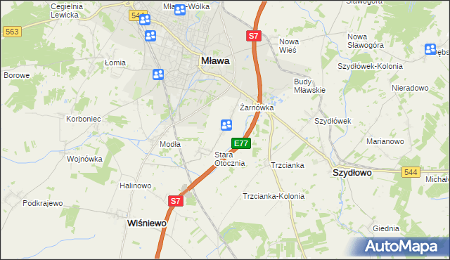 mapa Nowa Otocznia, Nowa Otocznia na mapie Targeo