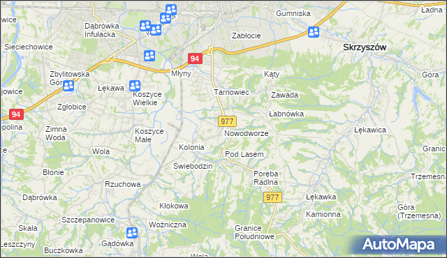 mapa Nowodworze, Nowodworze na mapie Targeo