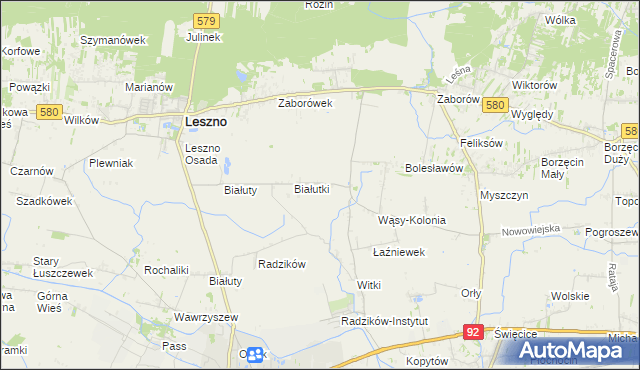 mapa Wąsy-Wieś, Wąsy-Wieś na mapie Targeo