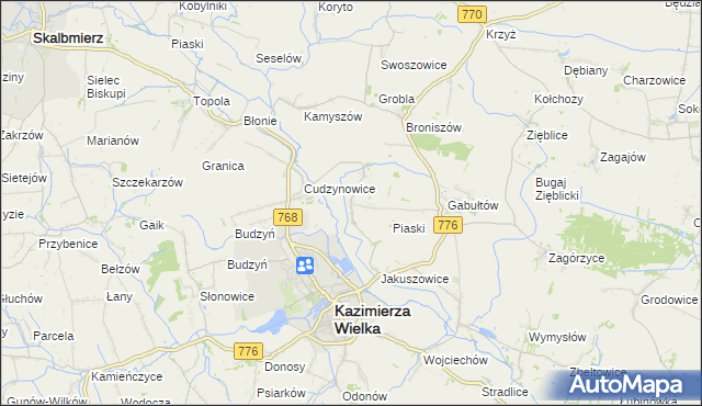 mapa Hołdowiec, Hołdowiec na mapie Targeo