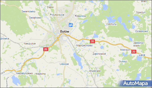 mapa Mądrzechowo, Mądrzechowo na mapie Targeo