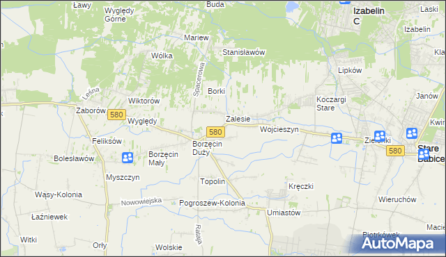 mapa Wierzbin, Wierzbin na mapie Targeo