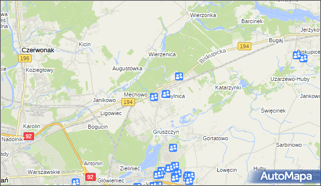 mapa Kobylnica gmina Swarzędz, Kobylnica gmina Swarzędz na mapie Targeo