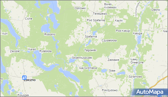 mapa Tęgowiec, Tęgowiec na mapie Targeo