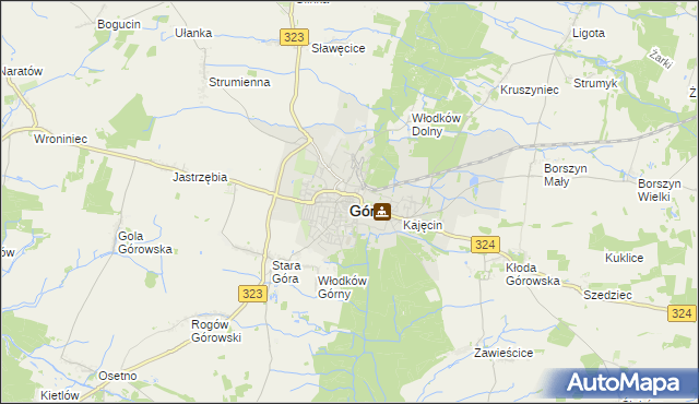 mapa Góra, Góra na mapie Targeo