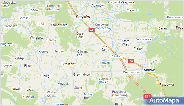 mapa Muszczarz, Muszczarz na mapie Targeo