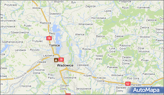 mapa Roków, Roków na mapie Targeo