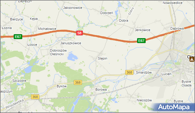 mapa Stępin, Stępin na mapie Targeo