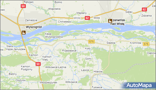 mapa Nowa Wieś-Śladów, Nowa Wieś-Śladów na mapie Targeo
