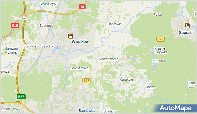 mapa Nowodworce, Nowodworce na mapie Targeo