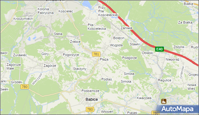 mapa Płaza, Płaza na mapie Targeo