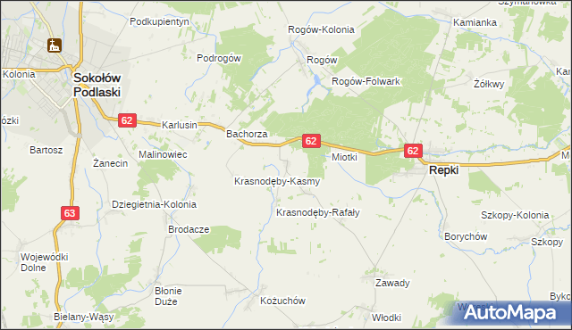 mapa Remiszew Duży, Remiszew Duży na mapie Targeo