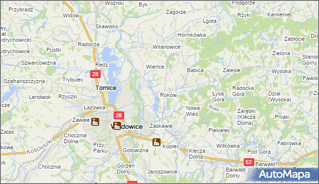 mapa Roków, Roków na mapie Targeo
