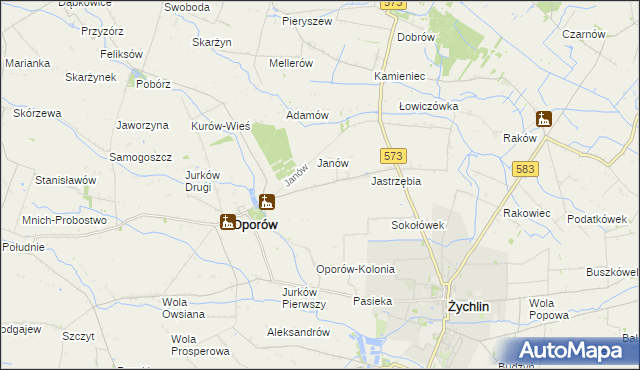 mapa Świechów, Świechów na mapie Targeo